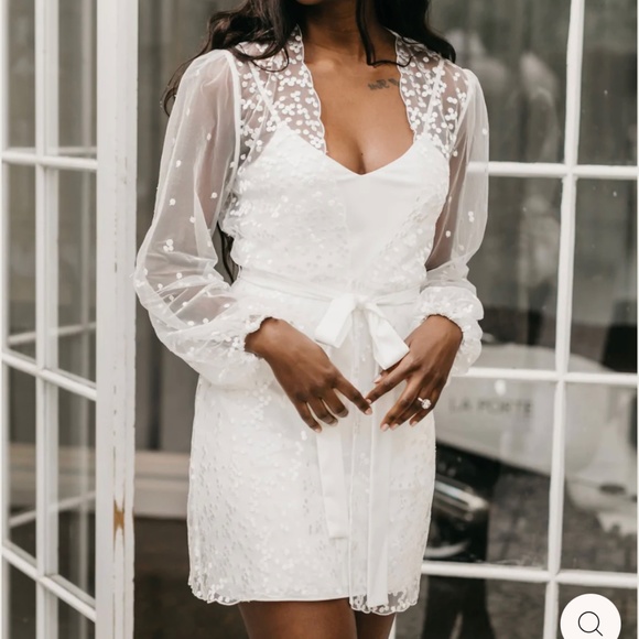 Le Rose Intimates & Sleepwear Sheer Bridal Robe Poshmark